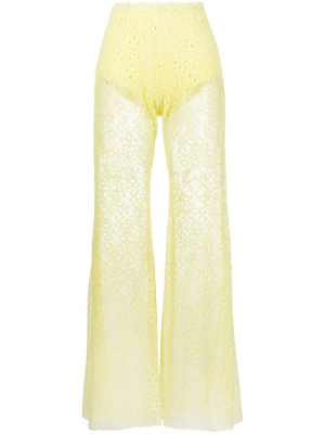 

Sheer lace flared trousers, Forte Forte Sheer lace flared trousers