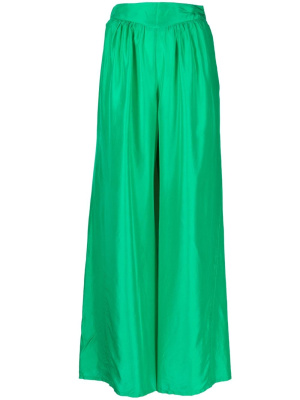 

High-waisted silk wide-leg pants, Forte Forte High-waisted silk wide-leg pants