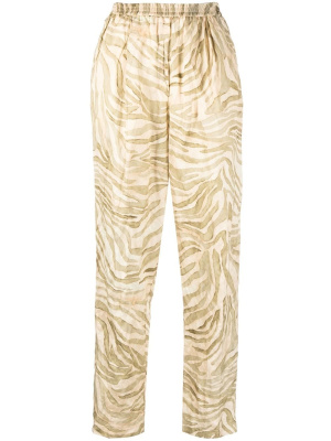 

Animal-print straight-leg trousers, Forte Forte Animal-print straight-leg trousers