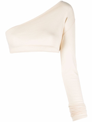 

One-shoulder cropped top, Rick Owens One-shoulder cropped top