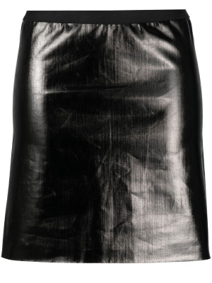 

Glossy-finish short skirt, Rick Owens Glossy-finish short skirt