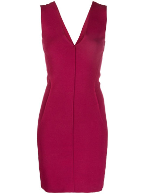

V-neck knitted mini tank dress, Rick Owens V-neck knitted mini tank dress