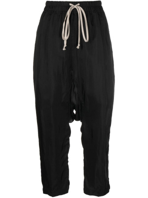 

Cropped drawstring palazzo trousers, Rick Owens Cropped drawstring palazzo trousers