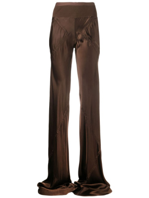 

Elongated satin trousers, Rick Owens Elongated satin trousers