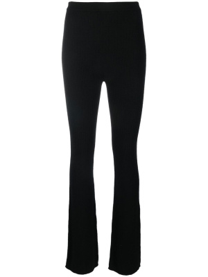 

Ribbed-knit bootcut trousers, Rick Owens Ribbed-knit bootcut trousers
