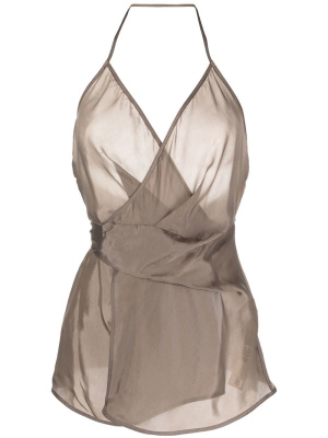 

Laura wraparound halterneck top, Rick Owens Laura wraparound halterneck top