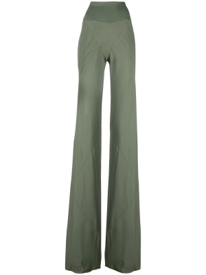 

High-waist flared long trousers, Rick Owens High-waist flared long trousers