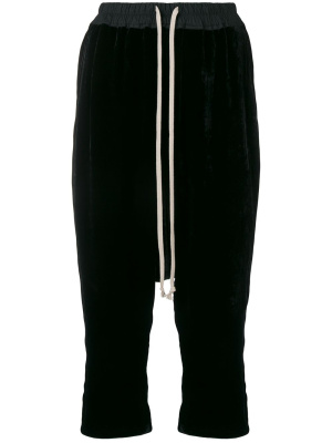 

Cropped drawstring trousers, Rick Owens Cropped drawstring trousers