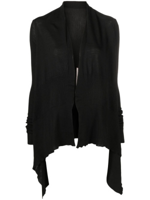 

Asymmetric virgin-wool cardigan, Rick Owens Asymmetric virgin-wool cardigan