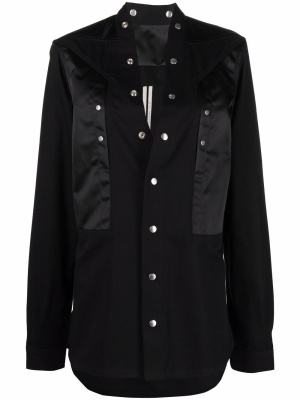 

Button-fastening panelled shirt, Rick Owens Button-fastening panelled shirt
