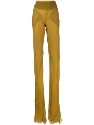 

Sheer-panelled design trousers, Rick Owens Sheer-panelled design trousers