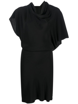 

Draped short-sleeve dress, Rick Owens Draped short-sleeve dress