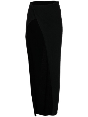 

Twist slit knitted skirt, Rick Owens Twist slit knitted skirt