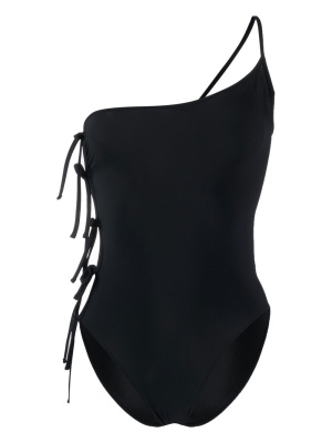 

Knot-detailing one-shoulder swimsuit, Rick Owens Knot-detailing one-shoulder swimsuit