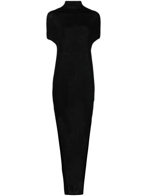 

Side-slit knitted maxi dress, Rick Owens Side-slit knitted maxi dress