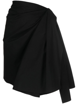 

Draped cotton mini skirt, Rick Owens Draped cotton mini skirt