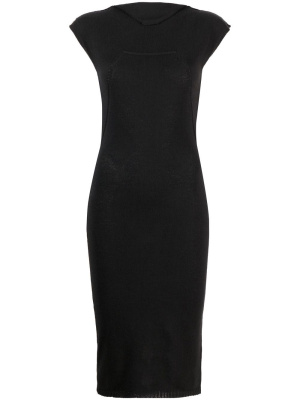 

Cap-sleeve knitted midi dress, Rick Owens Cap-sleeve knitted midi dress