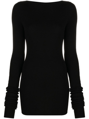 

Boat-neck knitted jumper, Rick Owens Boat-neck knitted jumper