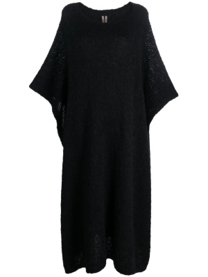 

Round-neck knitted maxi dress, Rick Owens Round-neck knitted maxi dress