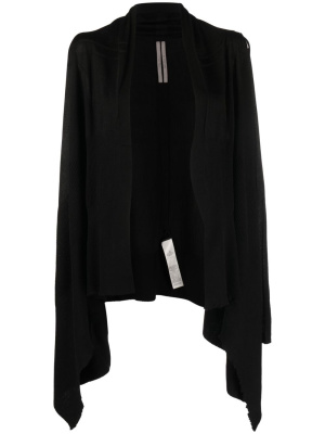 

Draped-hem knitted cardigan, Rick Owens Draped-hem knitted cardigan