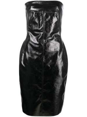 

Square-neck strapless dress, Rick Owens Square-neck strapless dress