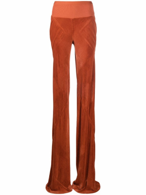 

Bias-cut velvet-effect trousers, Rick Owens Bias-cut velvet-effect trousers
