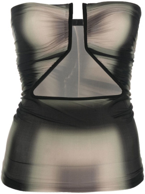 

Cut-out detail faded top, Rick Owens Cut-out detail faded top