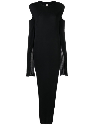

Cape-sleeve knit dress, Rick Owens Cape-sleeve knit dress