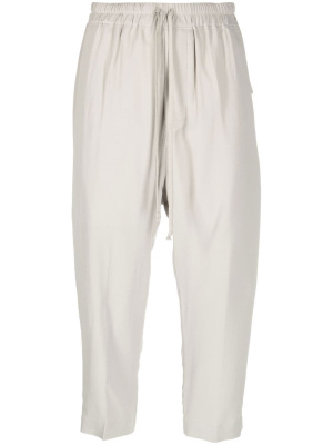 

Cropped drop-crotch trousers, Rick Owens Cropped drop-crotch trousers