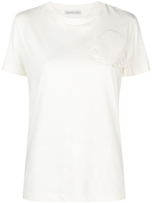 

Logo-embroidered cotton T-shirt, Moncler Logo-embroidered cotton T-shirt