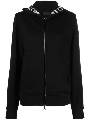 

Logo-print zip-up hoodie, Moncler Logo-print zip-up hoodie
