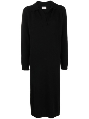 

V-neck knitted midi dress, Moncler V-neck knitted midi dress