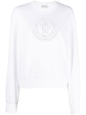 

Logo-print cotton sweatshirt, Moncler Logo-print cotton sweatshirt