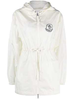 

Logo-patch hooded raincoat, Moncler Logo-patch hooded raincoat