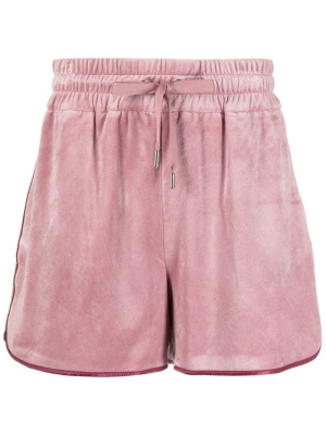 

Velvet-effect track shorts, Moncler Velvet-effect track shorts