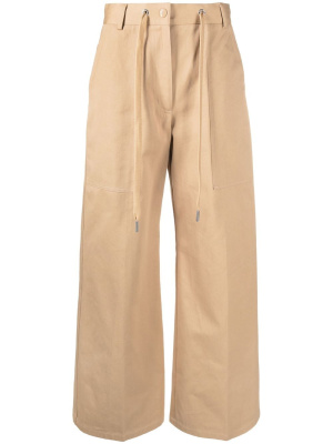 

Drawstring-waist wide-leg trousers, Moncler Drawstring-waist wide-leg trousers