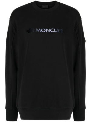 

Debossed-logo cotton sweatshirt, Moncler Debossed-logo cotton sweatshirt
