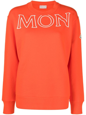 

Logo-print long-sleeve sweatshirt, Moncler Logo-print long-sleeve sweatshirt