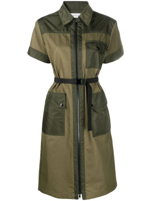 

Cargo short-sleeve shirtdress, Moncler Cargo short-sleeve shirtdress