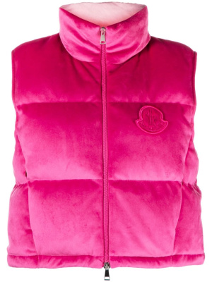 

Blavet logo-patch chenille gilet, Moncler Blavet logo-patch chenille gilet