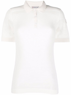 

Mesh short-sleeve polo shirt, Moncler Mesh short-sleeve polo shirt