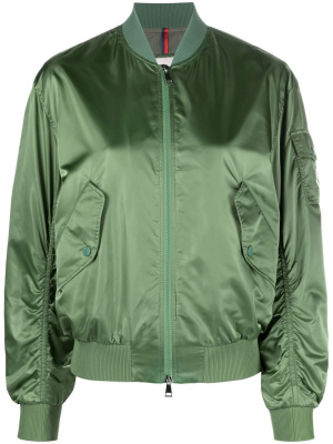 

Logo-patch bomber jacket, Moncler Logo-patch bomber jacket
