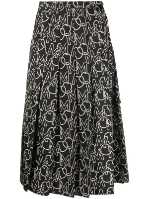 

Logo print pleated skirt, Moncler Logo print pleated skirt