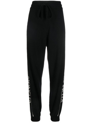 

Logo-tape knitted trackpants, Moncler Logo-tape knitted trackpants