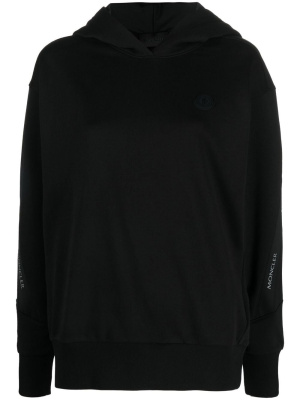 

Logo-tape detail hoodie, Moncler Logo-tape detail hoodie