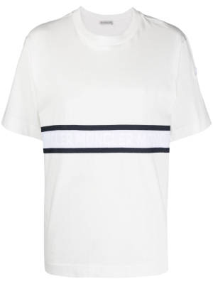 

Logo-stripe cotton T-shirt, Moncler Logo-stripe cotton T-shirt