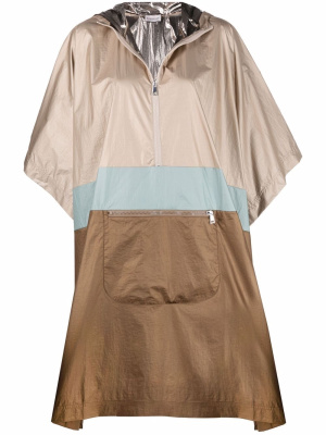 

Colour-block hooded pullover rain jacket, Moncler Colour-block hooded pullover rain jacket