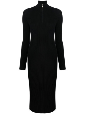 

Zip-up crêpe midi dress, Moncler Zip-up crêpe midi dress