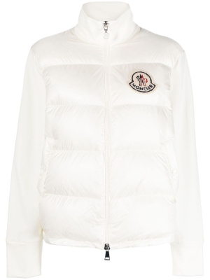 

Knitted-panel padded jacket, Moncler Knitted-panel padded jacket