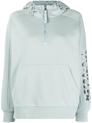 

Logo-print half-zip hoodie, Moncler Logo-print half-zip hoodie